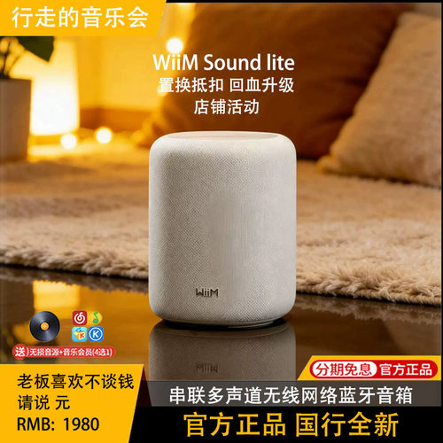 WiiM蓝牙音箱重低音立体声