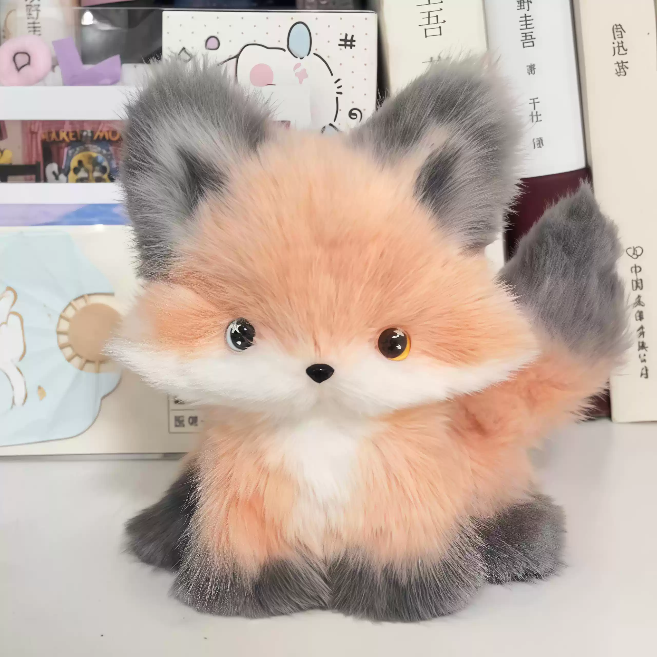 可爱扭扭棒小狐狸挂件闺蜜儿童手工diy材料生日礼物摆件送男女友