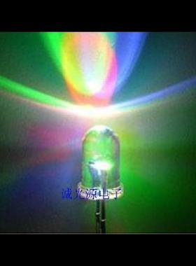 5MM七彩慢闪F5七彩红绿蓝LED交替闪LED自动闪烁灯慢闪1000个60元