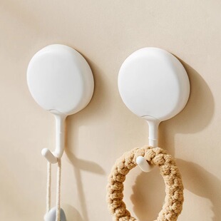 挂钩免打孔强力粘钩胶塑料承重浴室厨房无痕毛巾贴墙钩子架高级感