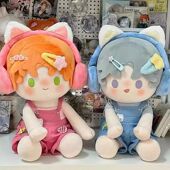 棉花娃娃娃衣40cm女彩虹跳跳糖一番赏多巴胺男娃衣服可爱猫儿帽