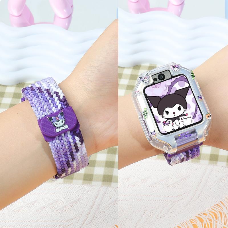 适用华为NIK-AL00儿童电话手表5X表带3S保护壳套4pro编织磁吸腕带