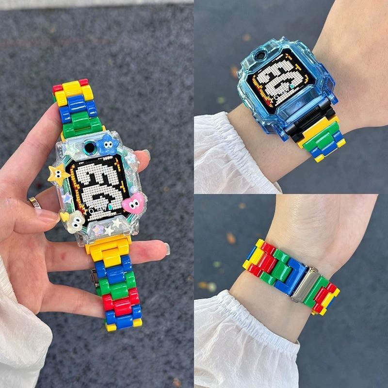 适用小天才W2223BC电话手表D2A表带D3彩色腕带D3S保护壳套Q1A手环