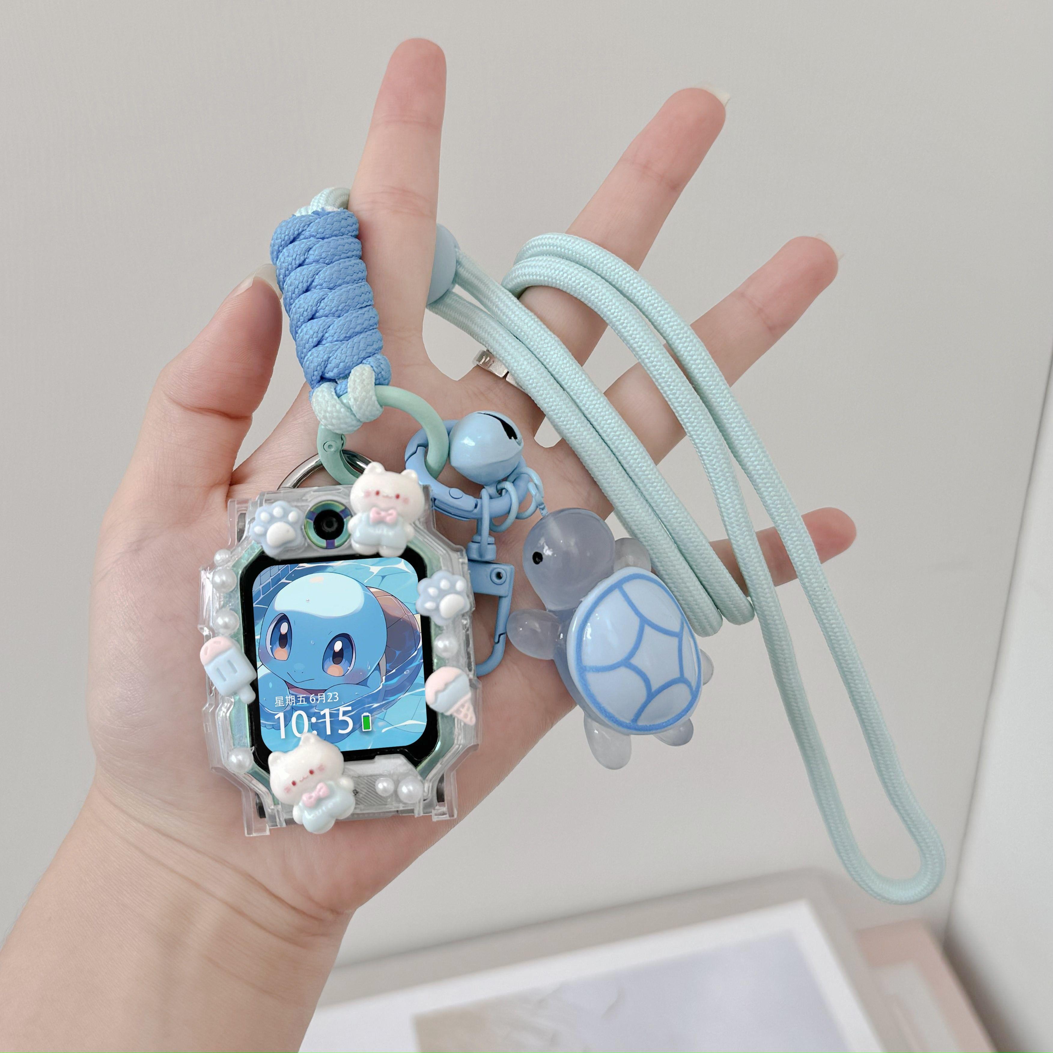 适用华为5x/4pro儿童电话手表挂脖子3pro吊坠3s挂绳套配件表带4x