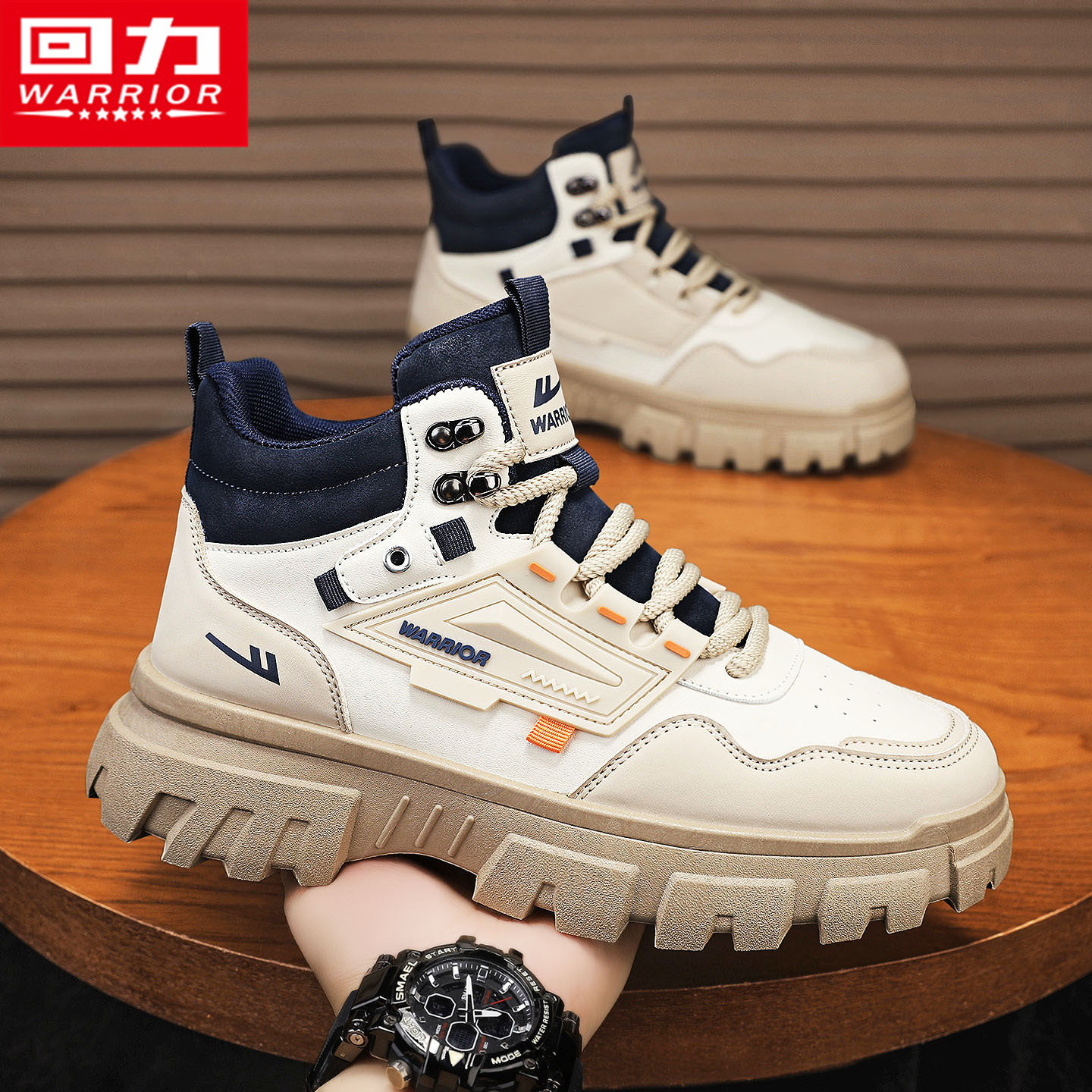 回力马丁靴男鞋冬季户外防水运动防滑徒步登山耐磨复古增高工装鞋,流行男鞋,马丁靴,淘宝优惠券,粉丝福利购,淘宝优惠卷