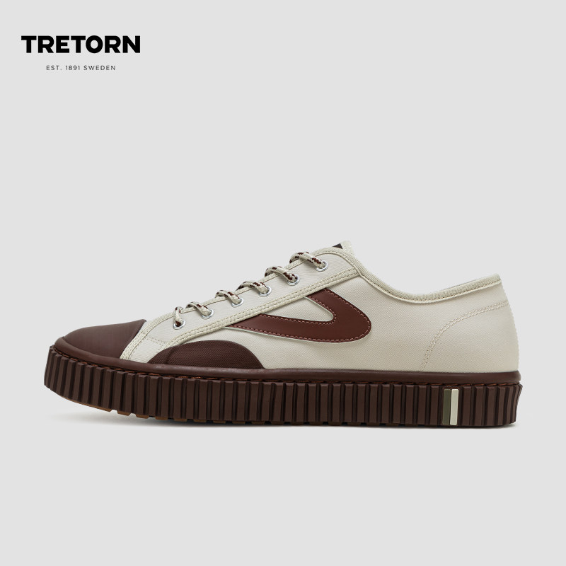 【特价】 瑞典TRETORN休闲鞋男女复古防水情侣饼干板鞋