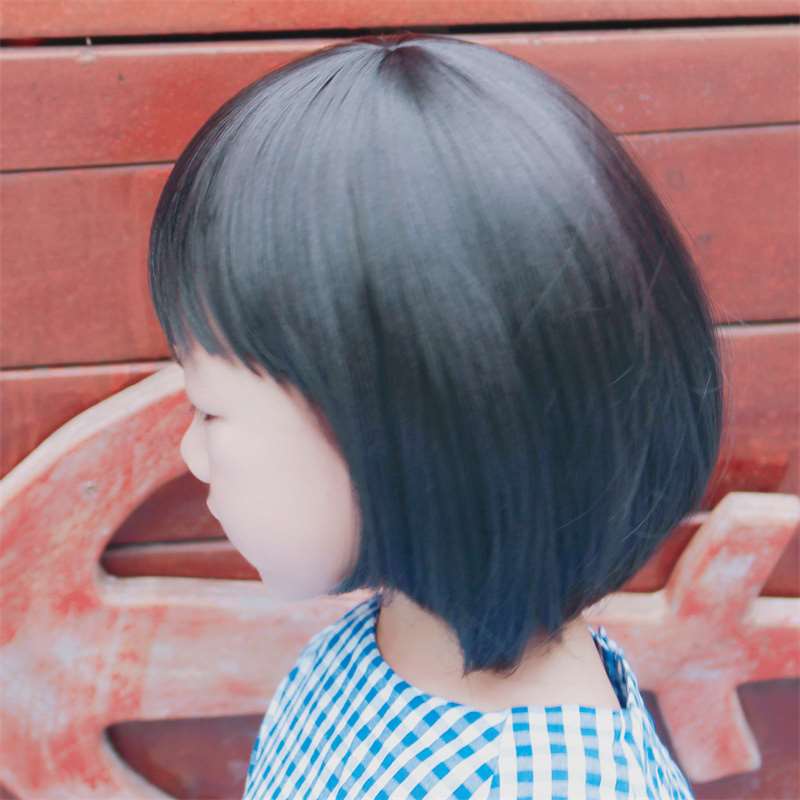 正品网红儿童假发波波头可爱女童公主造型头套短发拍摄影楼光头发