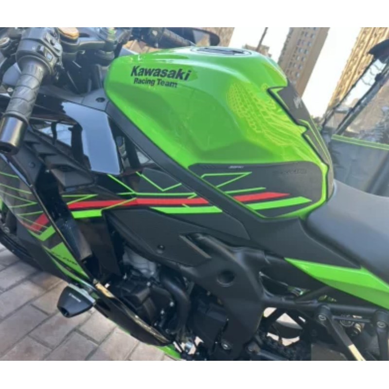 适用于川崎ZX4R 4RR油箱贴鱼骨贴防滑贴改装摩托车配件侧板保护贴