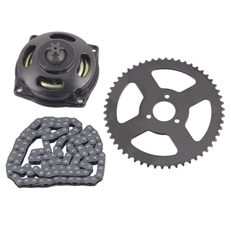 迷你摩托车配件2冲混合油49cc小跑车传动链盘T8F加粗齿轮盘链条