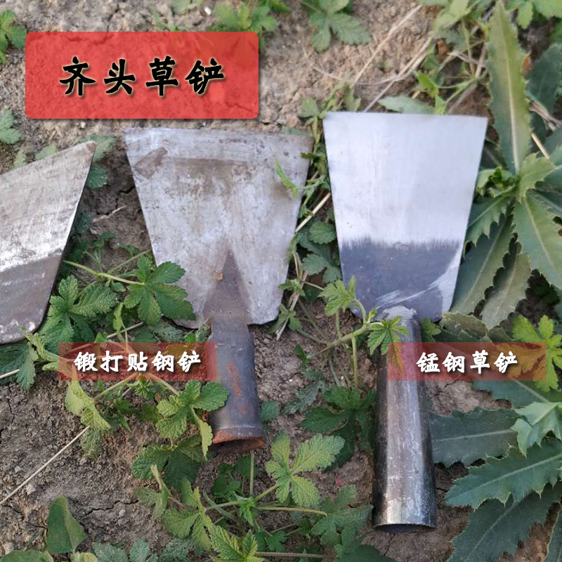 草铲除草铲子 铲头锰钢小铲子 木柄铲老式手工锻打铲家用农具