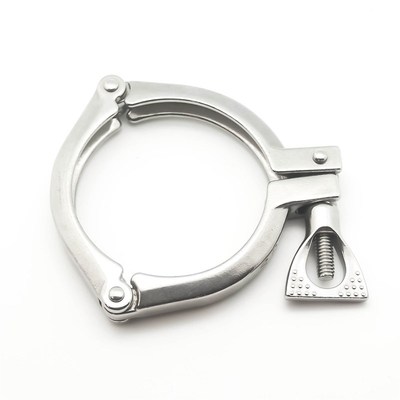 304重型不锈钢快装三节卡箍卫生级法兰卡扣固定抱箍钢管紧固件TC