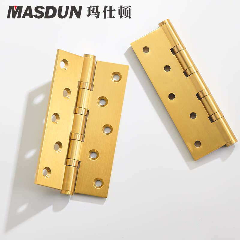 纯铜4/5寸静音合页实木门房门轴承加厚合页铰链平开门铰链单片价