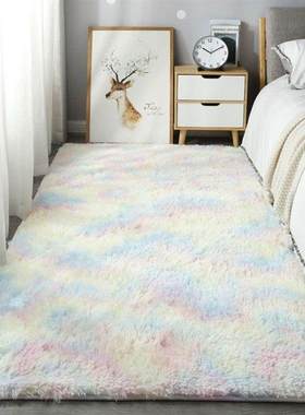 Carpet, bedroom bed blanket Nordic plush floor mat,cushion
