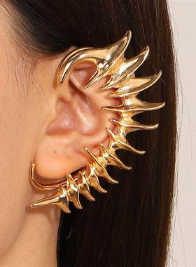 earrings thorn spine skeleton mechanical wind ear hook clip