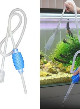 Aquarium Siphon Fish Tank Syphon Vacuum Cleaner Pump Semi-au