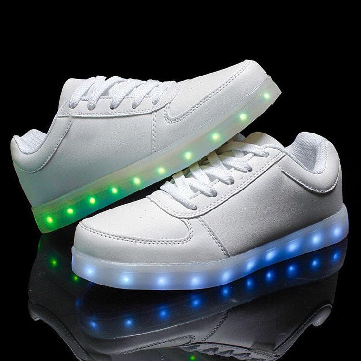 LED lighting shoes men sneakers women 七彩发光鞋男女休闲板鞋