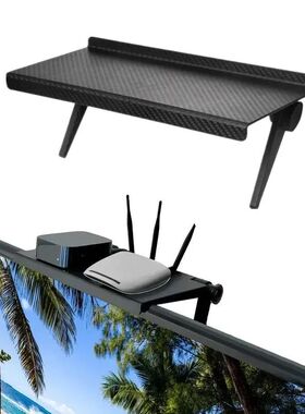 Computer and TV screen storage rack, wireless router, decode