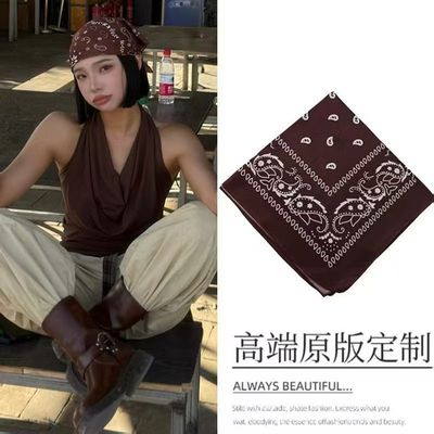 发带丝巾川西云南美拉德穿搭