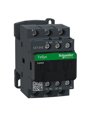 施耐德TeSysD交流接触器12A,24V,50/60Hz;LC1D12B7C