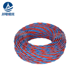 川电电缆耐火消防双绞线电线ZN-RVS 2*1.0/1.5/2.2mm²国标100米