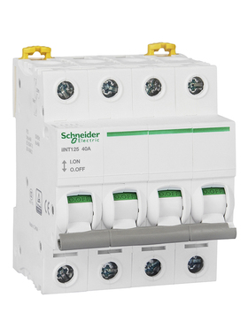 施耐德电气 微型隔离开关 iINT125 4P 40A A9S68440