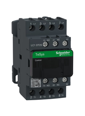 施耐德TeSysD四极接触器12A,220V,50/60Hz;LC1DT25M7C