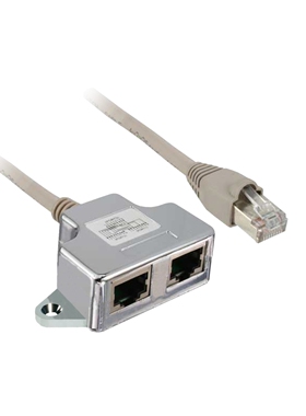 施耐德变频器ATV附件Modbus T分接头 电缆 1m VW3A8306TF10