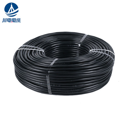 川电电缆 2芯多股护套软电线RVV 2*6mm²平方毫米长100米国标