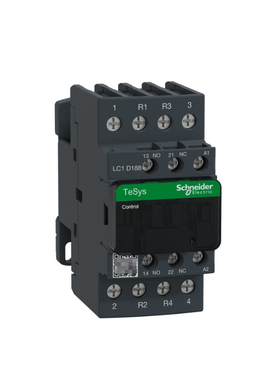 施耐德TeSysD四极接触器18A,220V,50/60Hz;LC1D188M7C