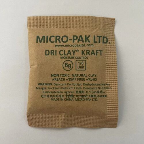 MICRO-PAK LTD DRI CLAY 6g干燥剂 牛皮纸材质 500包/件 防霉包