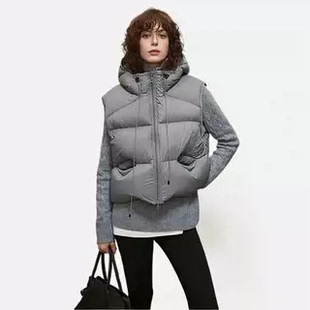 萌萌酱马甲新国标云感零压高奢连帽90白鹅绒羽绒服 BOJ