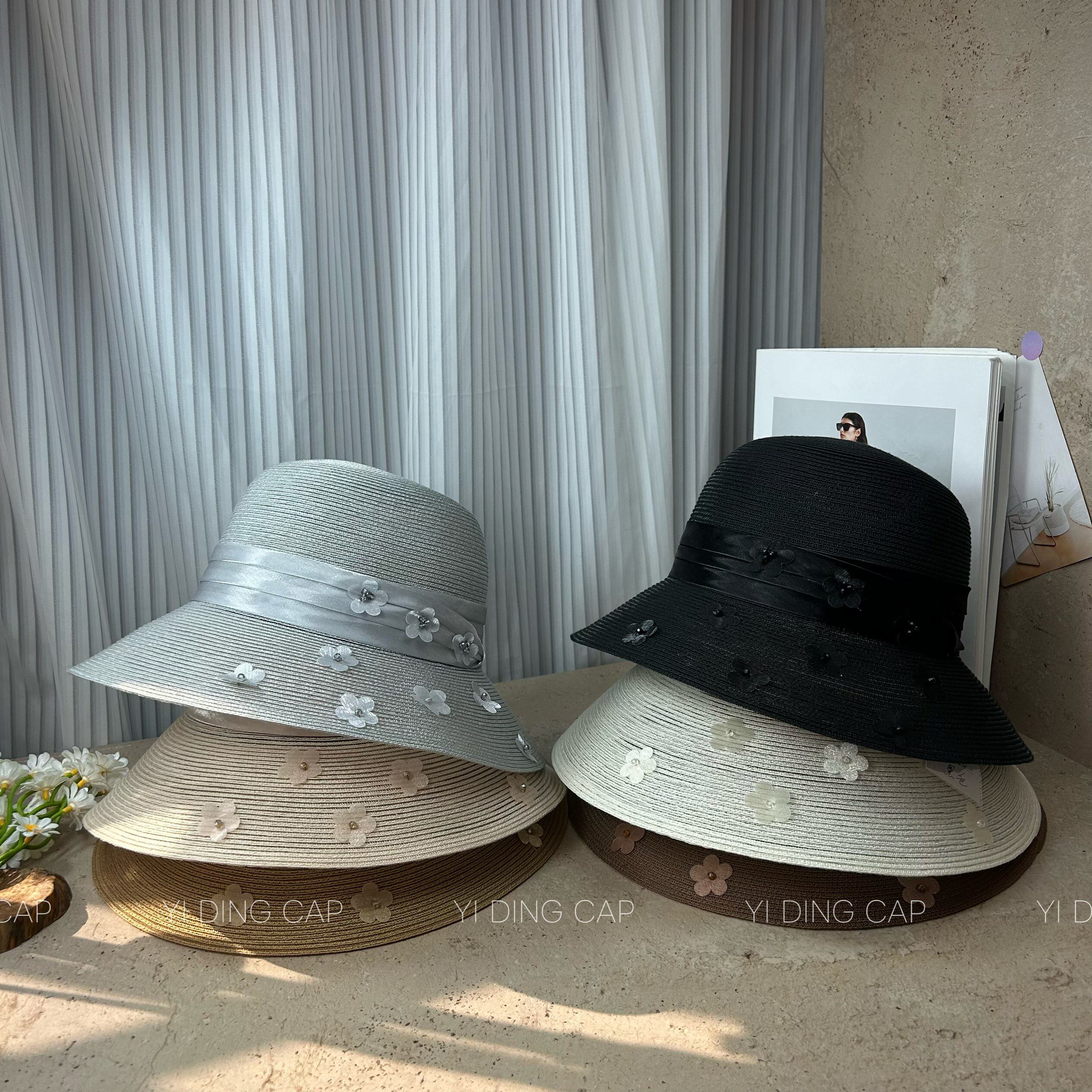 夏季超轻凉感防晒渔夫帽女显脸小