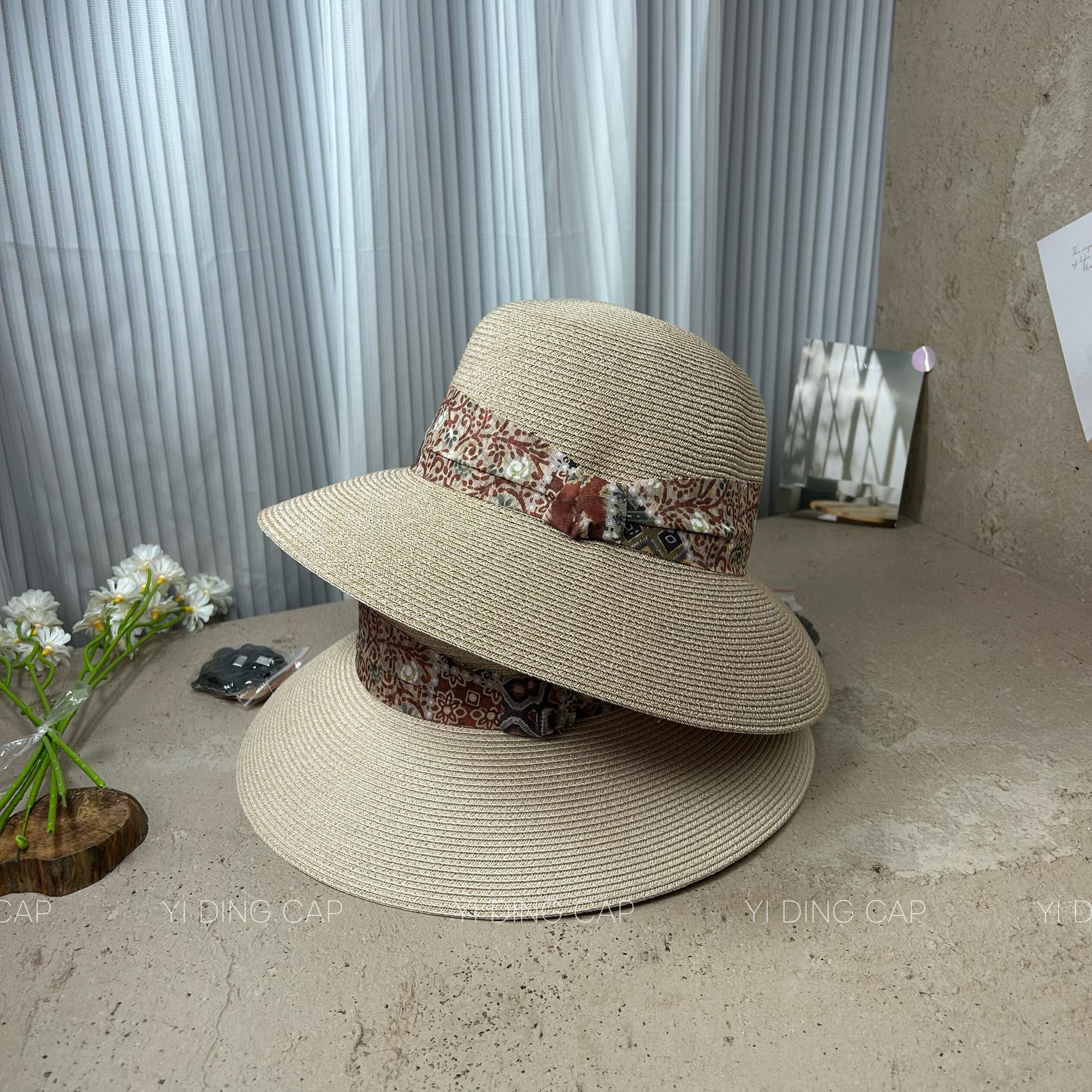 夏季波西米亚大檐渔夫帽女显脸小