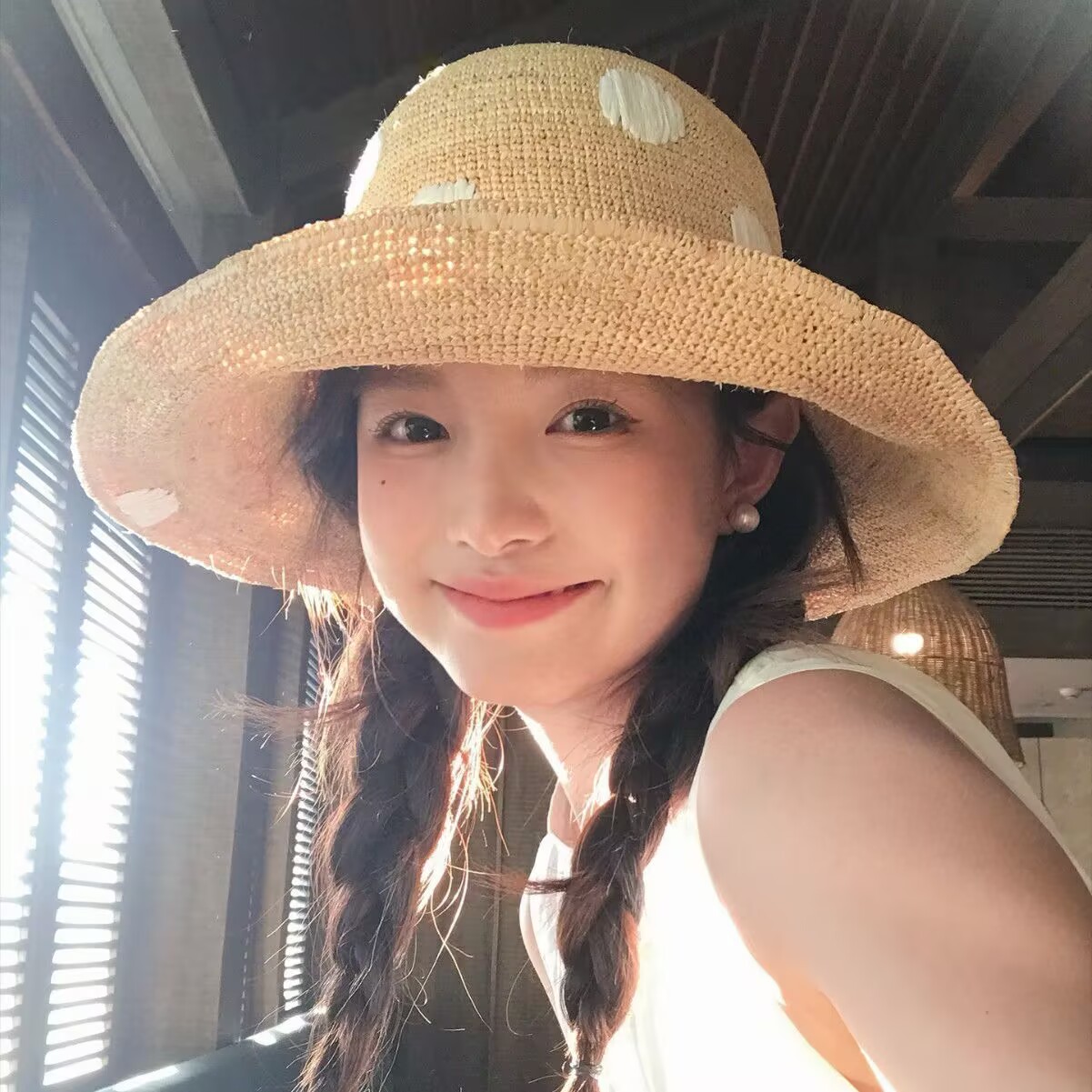 夏季日系双面蕾丝防晒渔夫帽女
