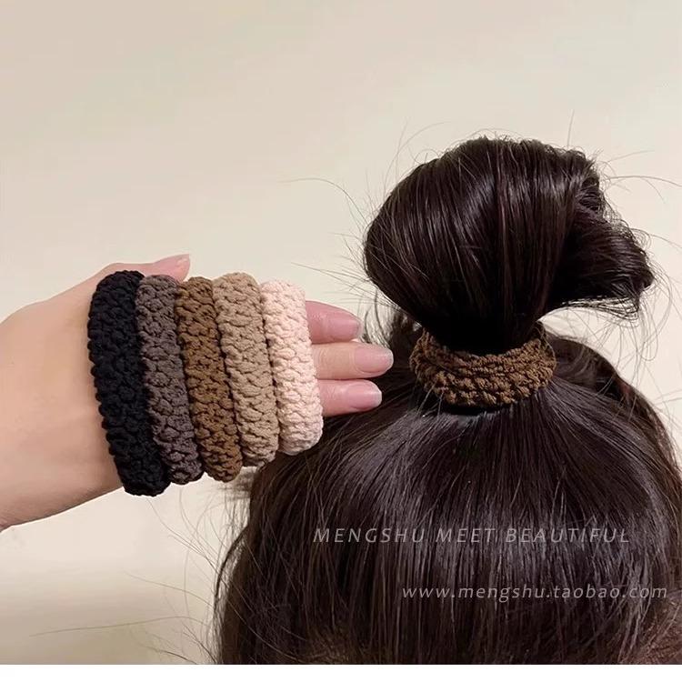 发饰韩版高马尾发绳加粗加厚高弹力头绳女高弹力扎头皮筋发圈头饰