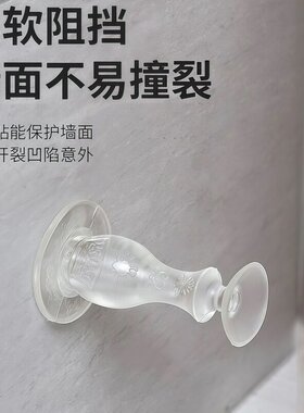 硅胶门吸免打孔防撞垫卫生间卧室静音橡胶固定家用门后门碰门挡