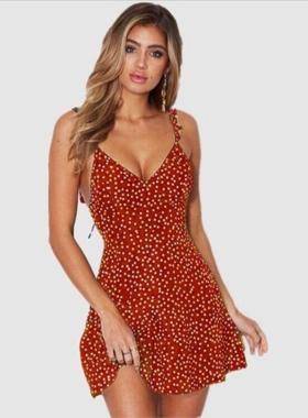 vestidos slings dresses holiday up lace backless neck sexy