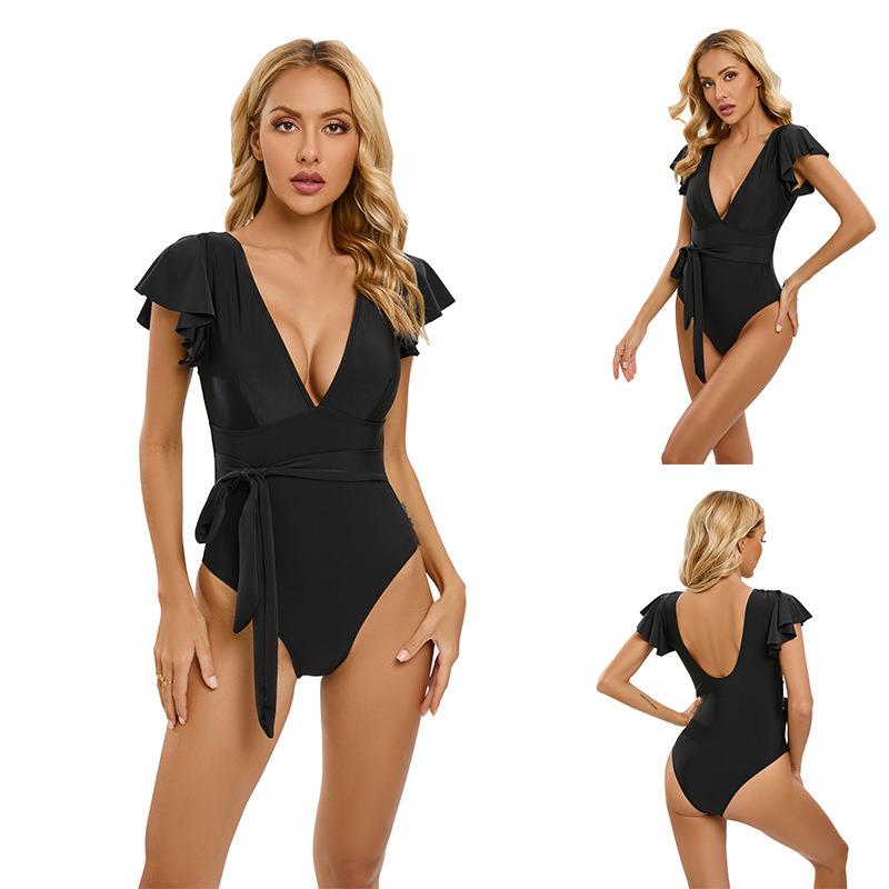 long-sleeved wetsuit suit zipper swimsuit surfing One-piece