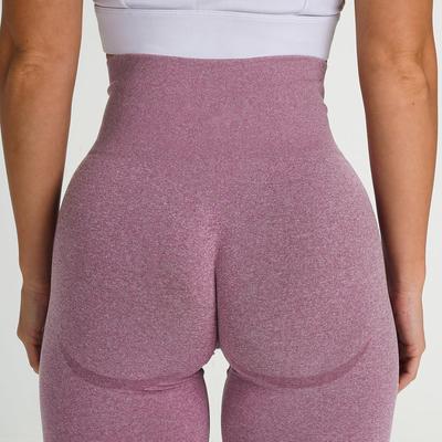 elastic peach fitness Seamless hip crescent hip high