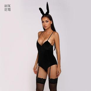 Sexy lingerie red velvet bunny girl uniform temptation suit
