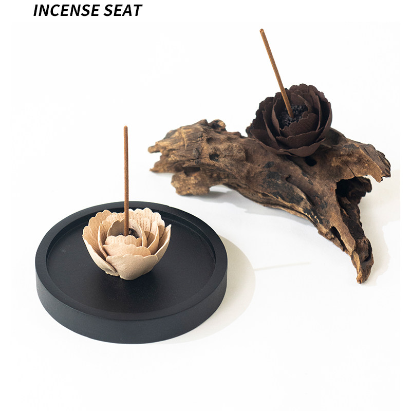 景德镇非遗手捏陶瓷花瓣线香插粗陶扩香香薰家居摆件闺蜜小众礼物,家居饰品,香托/香盘/香座/香插,淘宝优惠券,粉丝福利购,淘宝优惠卷