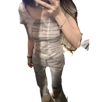 美式短袖t恤女夏季辣妹短款上衣