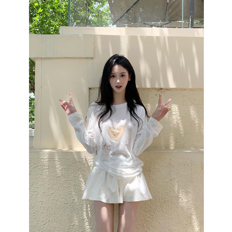 美式微透防晒罩衫长袖t恤女上衣