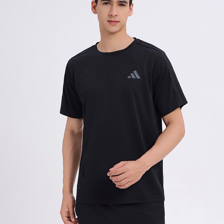 adidas阿迪达斯26夏季新品速干短袖男女运动透气跑步吸湿排汗T恤