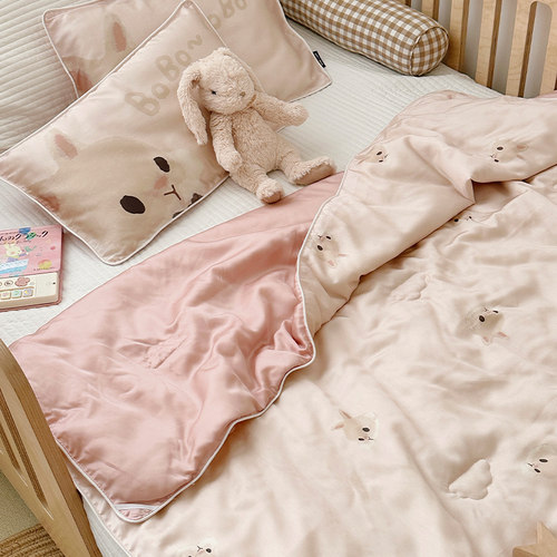 莱赛尔兰精天丝夏凉被儿童空调被单人60支冰丝凉感宝宝幼儿园夏被