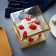 圣诞草莓塔蛋糕包装 盒子3寸4寸5寸透明生日草莓蛋糕盒烘焙西点盒
