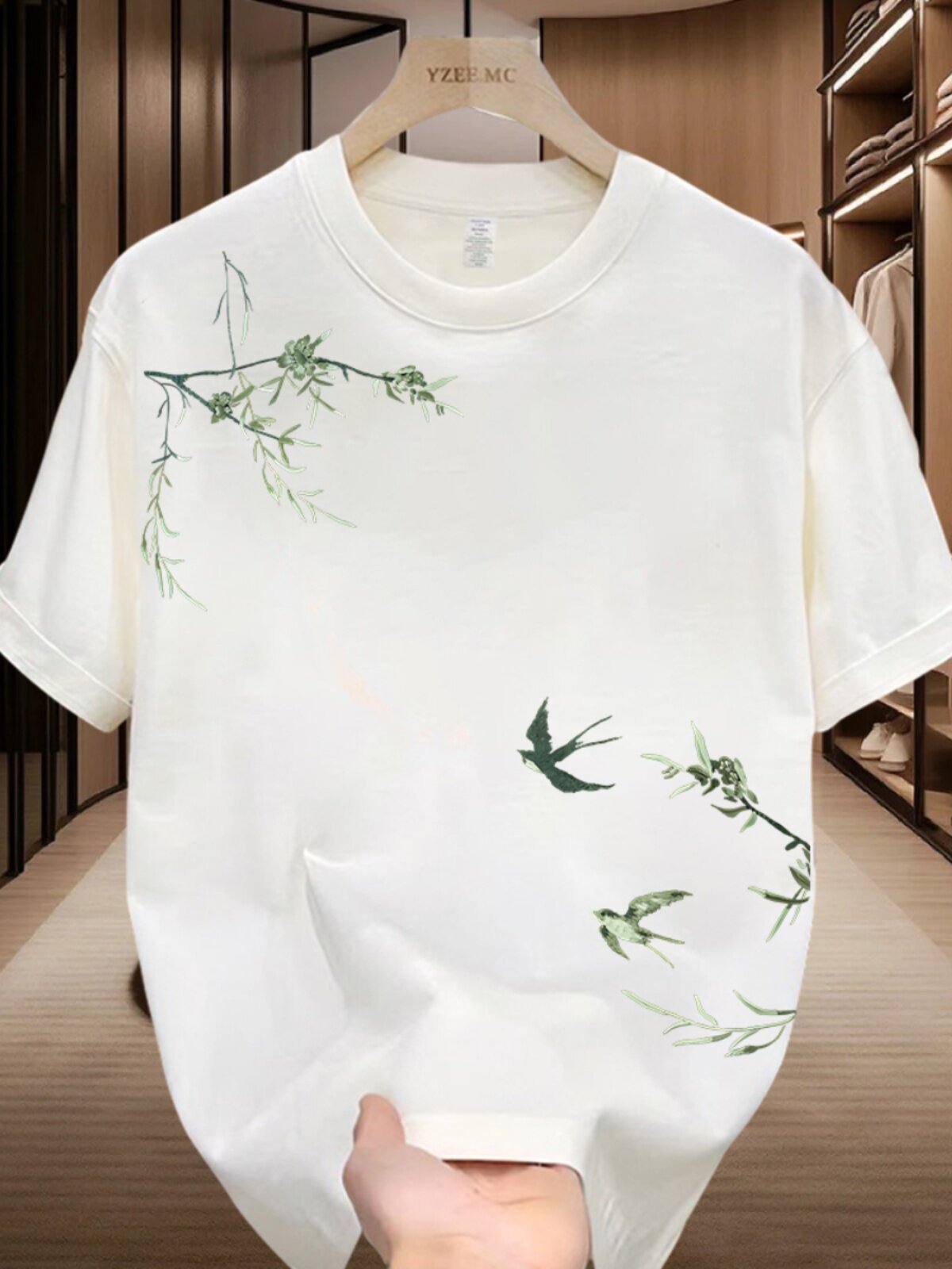ORDER TAIL GOODS OVERSEAS LABEL CUTTING COUNTERS WITHDRAW SUMMER TIDE BRAND COTTON SHORT-SLEEVED DESIGN DRAFT MENS AND WOMENS CASUAL T-SHIRTS