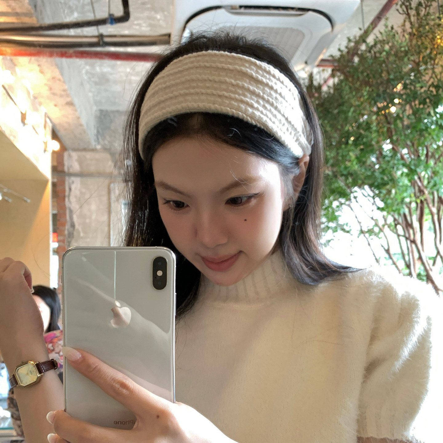 麻花针织宽边发箍女高颅顶巨好看