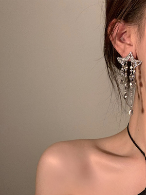 星河入梦星星流苏耳饰2023年新款