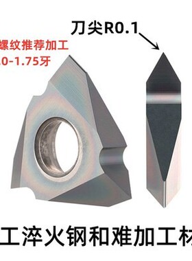 数控走心机立装螺纹刀片60度挑丝三角螺纹刀片TT32R6001/02MTTR43
